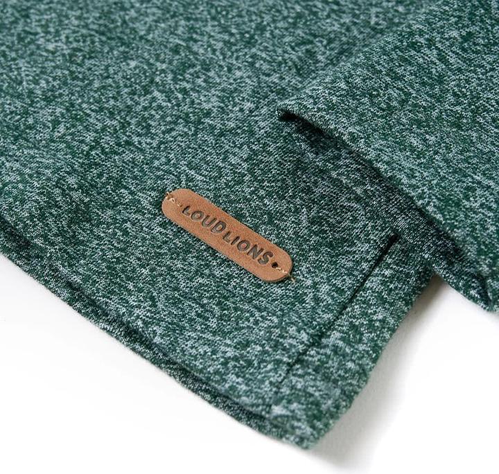 Immagine prodotto VidaXL Camicia da bambino a maniche lunghe verde scuro melange 92,Materiale: 50 (92)