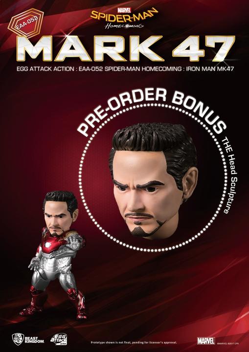 Produktbild Beast Kingdom Spider-Man Homecoming “Iron Man MK 47” Egg Attack Actionfigur
