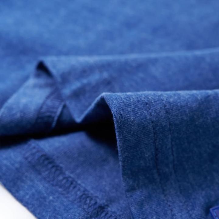 Immagine prodotto VidaXL Maglietta da bambino blu scuro melange 104,Materiale: 80 (104)