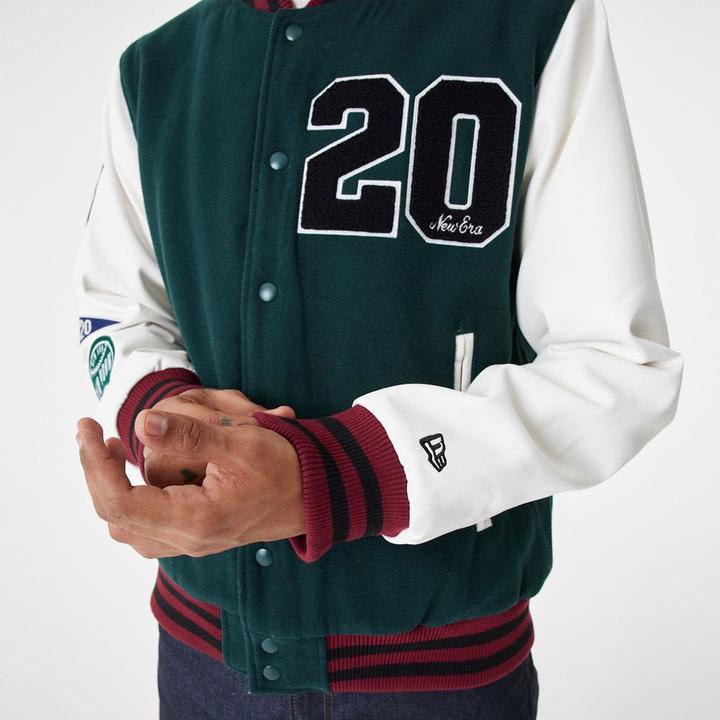 Produktbild New Era Varsity College Jacke - BRAND PATCHES - L (L)