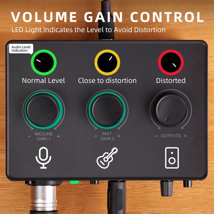 Produktbild Fifine Ampli1 Sound Card Podcasting Audio Mixer
