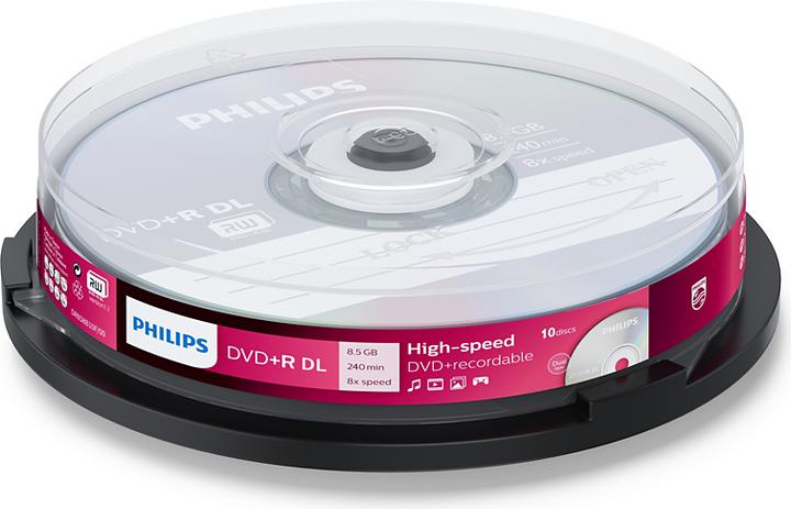 Immagine prodotto Philips 1x10 DVD+R 8.5GB DL 8x SP (10 x)