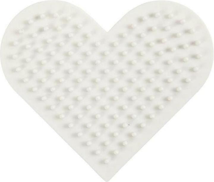 Creativ Company Bügelperlen Platten Herz Weiss