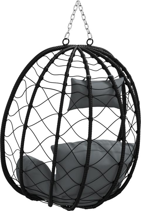 Actual product image VidaXL Hanging chair basket without frame poly rattan (120 kg)