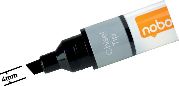 Produktbild Nobo N-Marker Viscom 4mm 1915382 schwarz 10 Stück (Schwarz, 4 mm, 10 x)