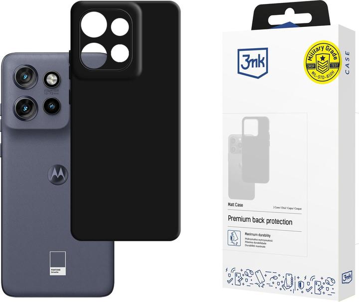 Actual product image 3MK Matt Case for Motorola Edge 50 Neo - Black (Motorola Edge 50 Neo)