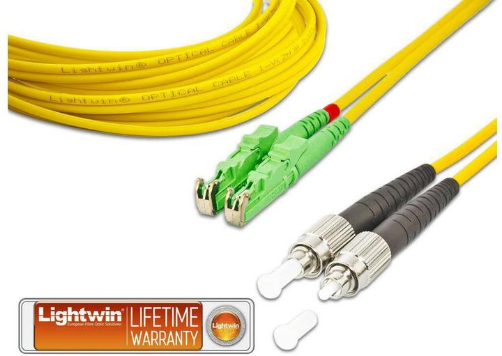 Image du produit Lightwin Câble patch à fibre optique E2000/APC-FC, monomode, duplex, 3m (S/UTP, CAT6, 3 m)