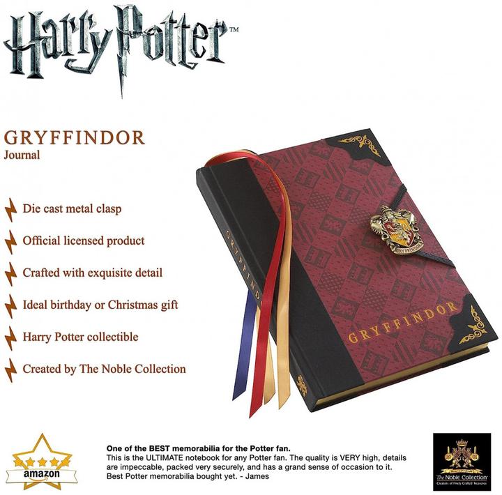 Produktbild Noble Collection NOB Harry Potter Gryffindor Tagebuch (Blanko, Harter Einband)