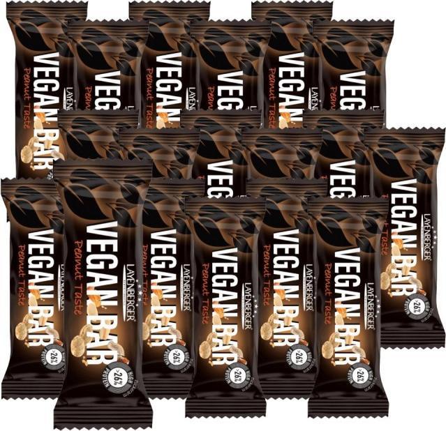 Produktbild Layenberger Proteinriegel "Vegan Bar" 35g (18er-Pack) (Erdnuss, 18 Stk., 710 g)
