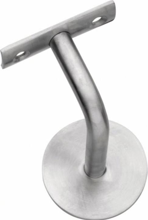 Immagine prodotto Intersteel Supporto per corrimano in acciaio inox opaco Diametro piastra a muro 60 mm supporto curvo (Acciaio inossidabile)