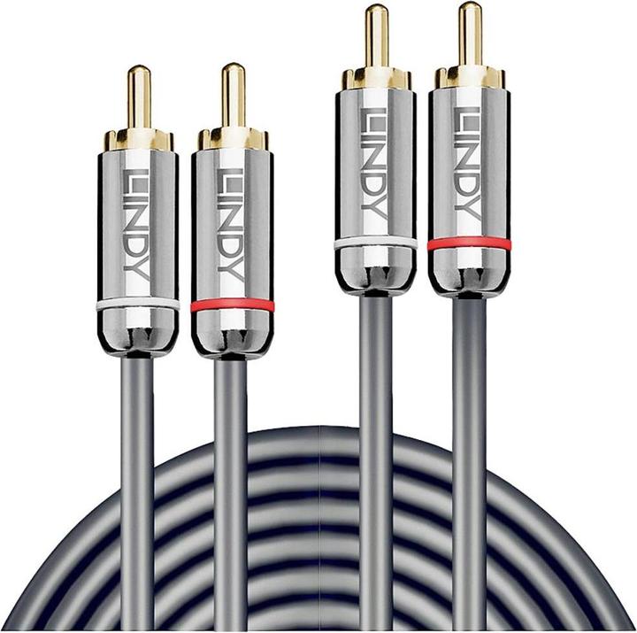Produktbild Lindy Dual Phono Cromo Line (0.50 m, Cinch)