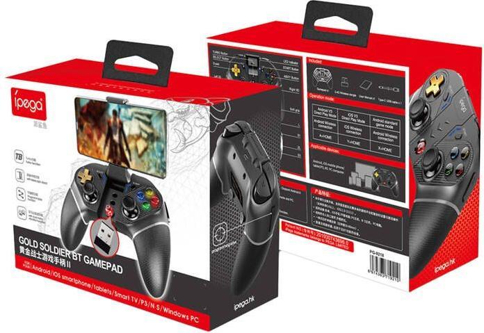 Immagine prodotto iPega Gold Warrior PG-9218 Controllore/GamePad senza fili (Android, Switch, iOS, Windows, PS3)