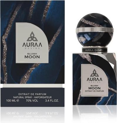Auraa Desire Bluish Moon Extrait de Parfum 100ml von Luxury Unisex Woody Oriental Fragrance with (Eau de Parfum, 100 ml)