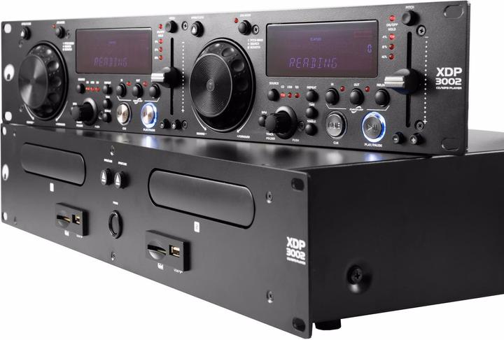 Omnitronic XDP-3002 Lettore MP3 con doppio CD per DJ