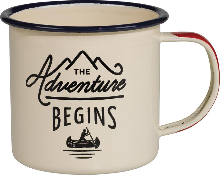 Actual product image Gentlemen's Hardware Enamel Mug - Adventure Begins (400 ml, 1 x)
