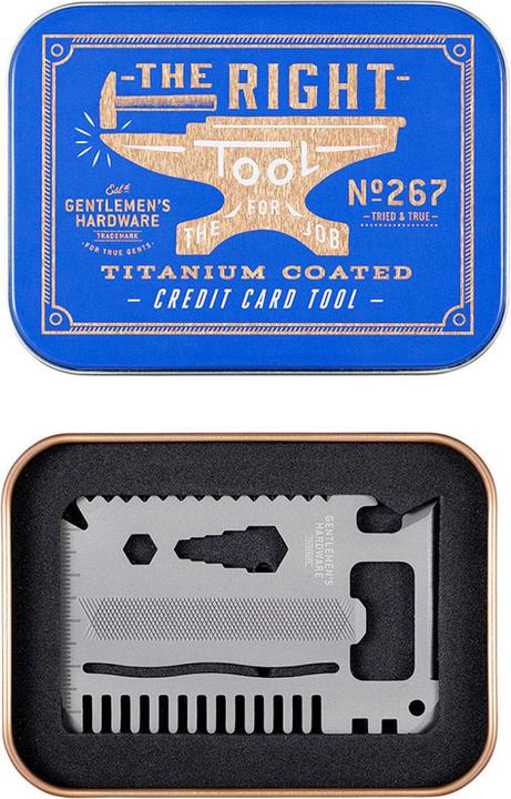 Produktbild Gentlemen's Hardware Credit Card Tool (15 Funktionen)