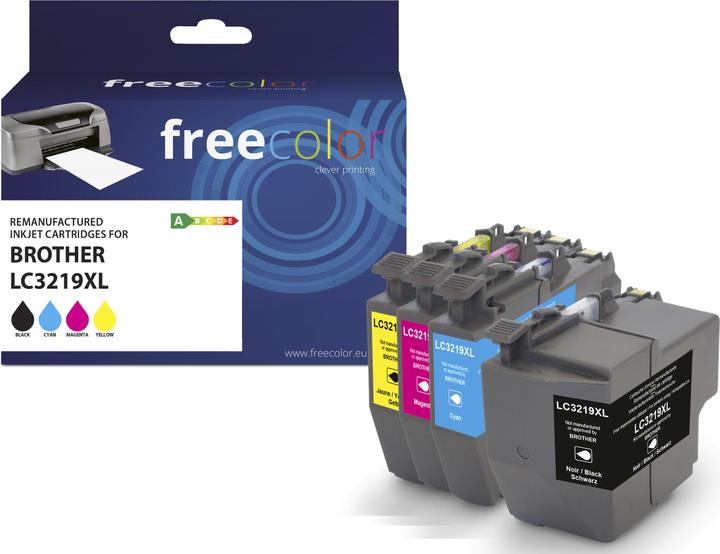 Freecolor Brother LC3219XL Multipack BK/C/M/Y remanufactured (M, Y, BK, C)