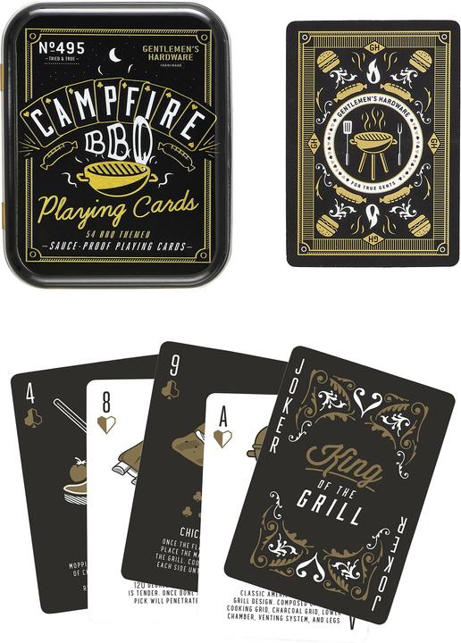 Actual product image Gentlemen's Hardware BBQ Playing Cards (English)