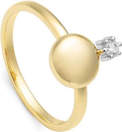 Breuning RING - BRILL. 0,05 Ct. H/si (57, 585/14 K Gold)