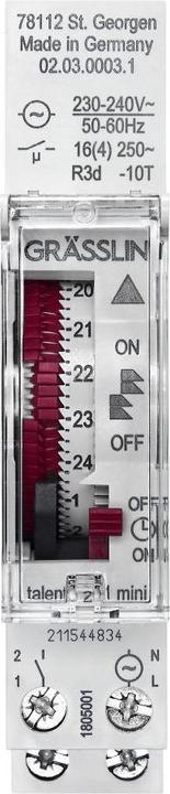 Actual product image Elbro REG timer talento 211 mini, on-off timer, sealable