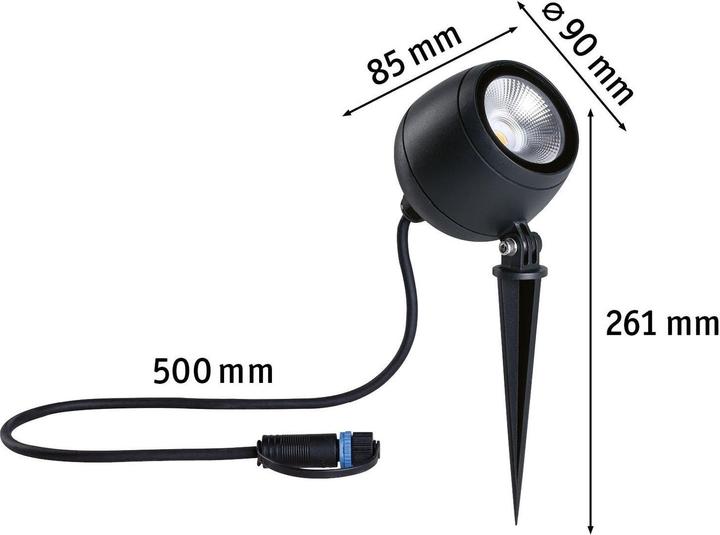 Actual product image Paulmann Outdoor Plug & Shine Spot Kikolo (640 lm, IP65)