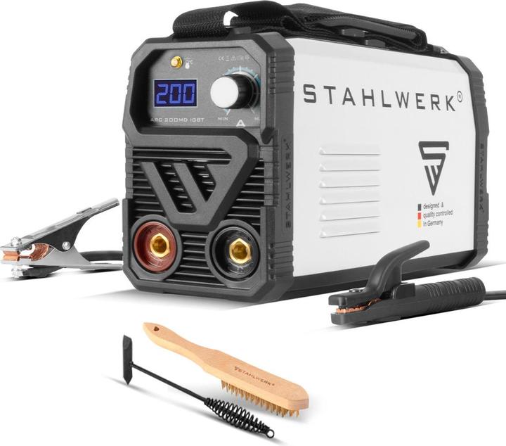 Stahlwerk Schweissgerät ARC 200 MD IGBT MMA E Hand Inverter Single-Board 200 A