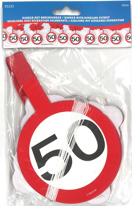 Produktbild Folat Girlande Verkehrsschild 50 Jahre