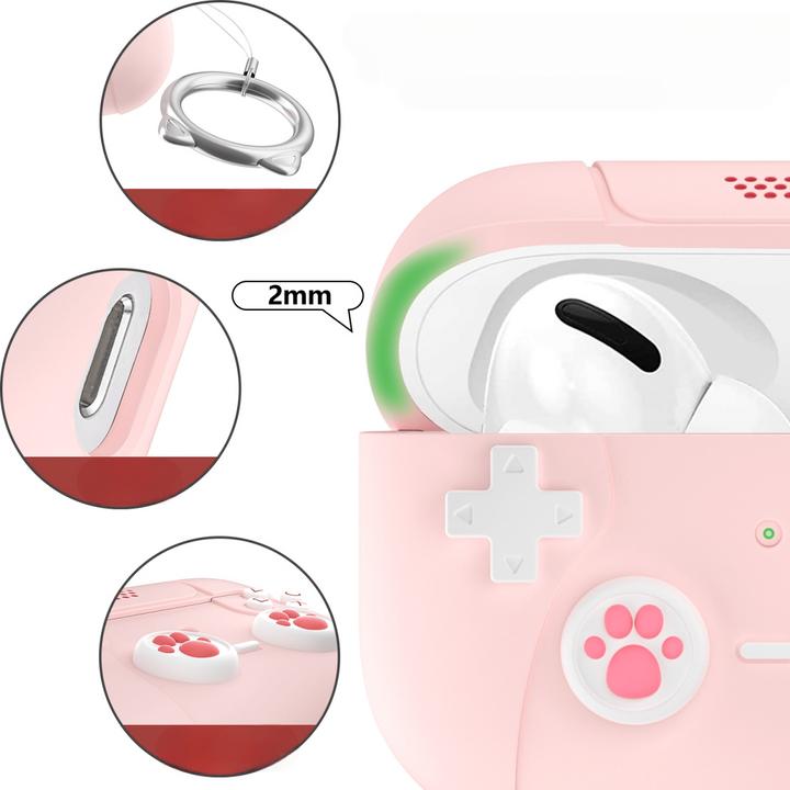 Produktbild Cover-Discount Airpods Pro / 3 - Silikoncase Schutzhülle 3D violett (Kopfhörer Hülle)