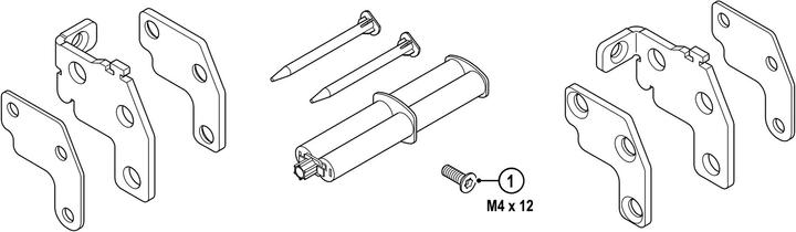 Vitris Accessoire-uitbreidingsset frontmontage voor Portavant M50 en M80