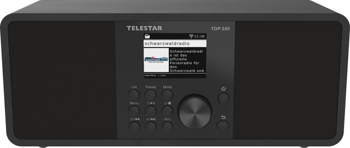 Immagine prodotto Telestar TOP 250 DAB+ Internetradio schwarz (Web radio, DAB, VHF, WiFi, Bluetooth)
