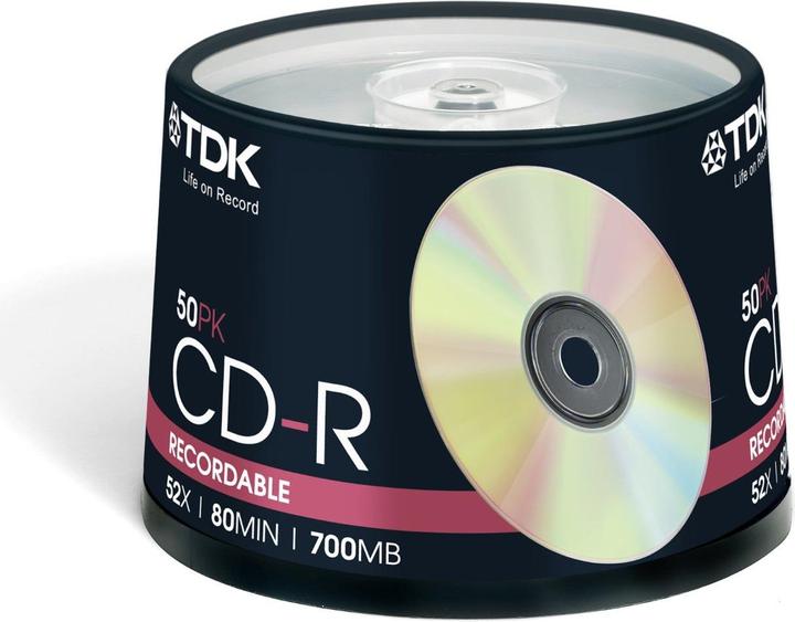 Produktbild CD-R, 700MB, 52x, Spindel (50 x)