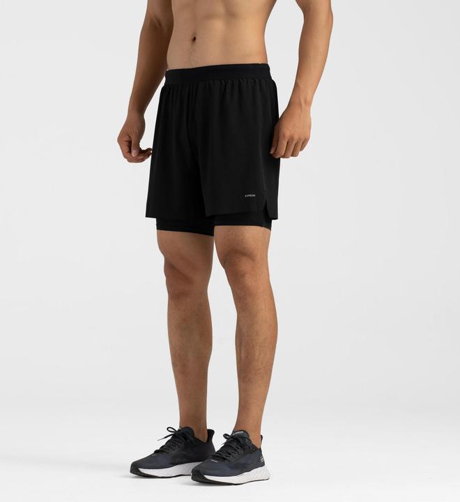 Actual product image Kiprun Laufshorts Herren Tights 2-in-1 - schwarz (XL)