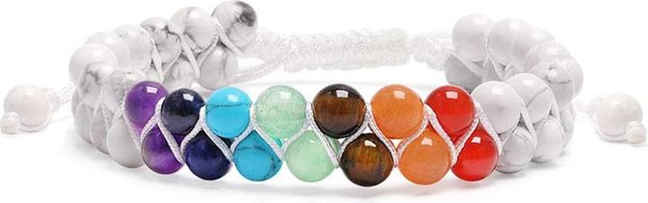Saraswati Armband Chakra Howlith/Chakra.AC761