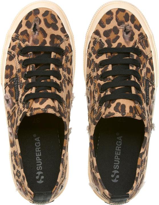 Actual product image Superga Womens/Ladies 2750 Leopard Print Trainers (36)