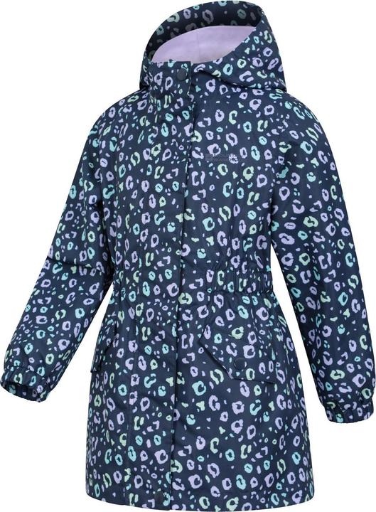 Actual product image Mountain Warehouse Childrens/Kids Dale Leopard Print Lightweight Waterproof Jacket (128)