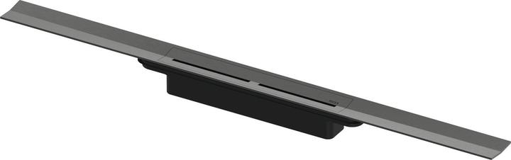 TECE drainprofile shower profile black brushed chrome, L: 120 W: 5.5 cm (1200 mm)