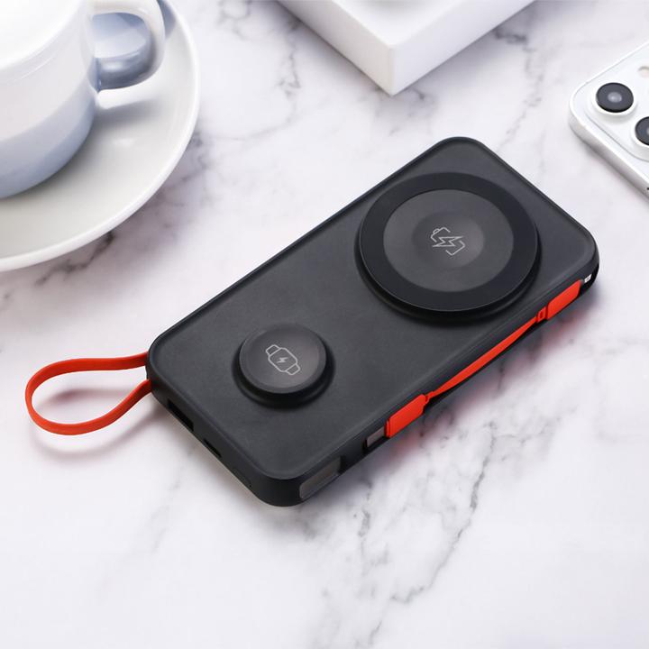 Immagine prodotto Technaxx 2er-Set 3in1 Wireless Powerbank 10000mAh, MagSafe-komp. (10000 mAh, 22.50 W)