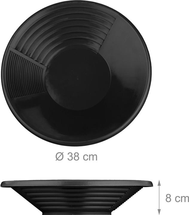 Actual product image Relaxdays 2x gold panning pan