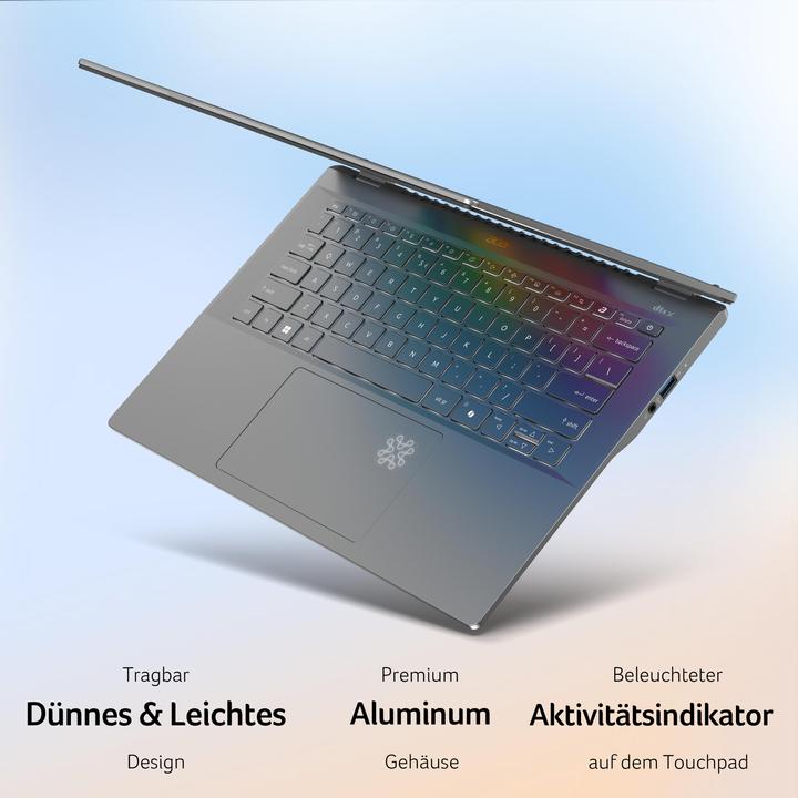Produktbild Acer Swift 14 AI – Copilot+ PC (14.50", Snapdragon X Plus X1P-64-100, 16 GB, 1000 GB, CH)