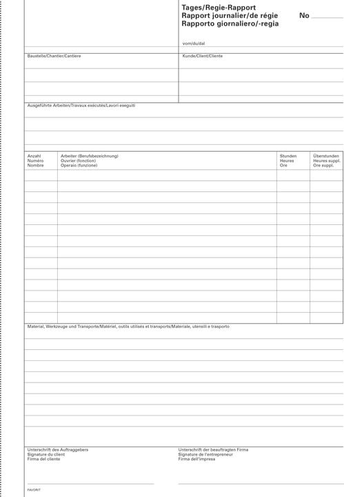 Produktbild Favorit Regierapporte (100 x)