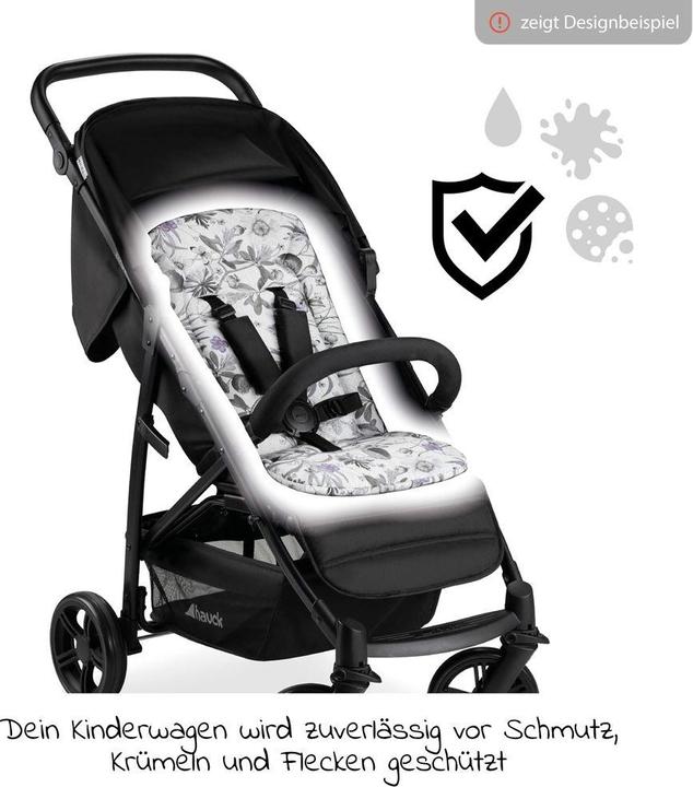 Produktbild Hauck Pushchair Seat liner Floral Grey