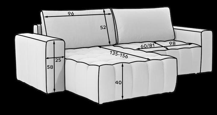 Actual product image ELTAP Bonet (3-seater, Sofa bed, Corner sofa)