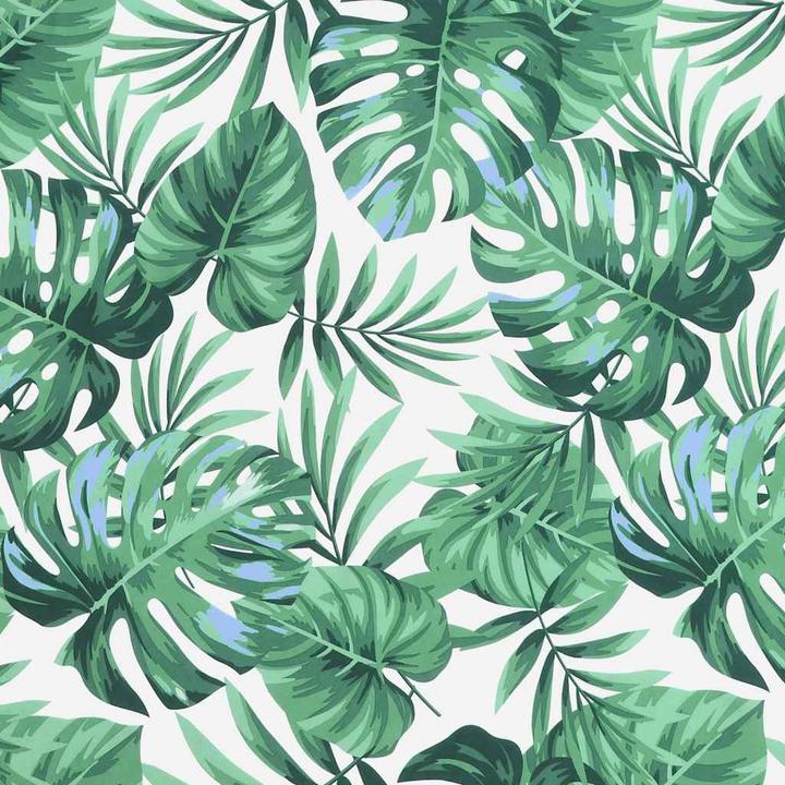 Produktbild VidaXL Gartenbank-Auflage Blattmuster 180X50X7 Cm Oxford-Gewebe Schwarze Eiche (180 x 50 x 7 cm)