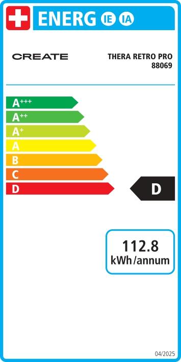 Label énergétique Create Thera Pro