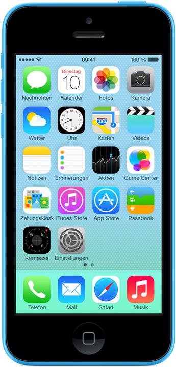 Image du produit Apple iPhone 5C (16 Go, Bleu, 4", SIM simple, 8 Mpx, 4G)
