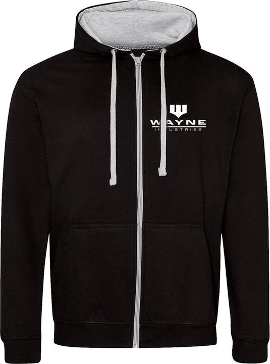 Batman Wayne Industries Hoodie mit durchgehendem Reissverschluss