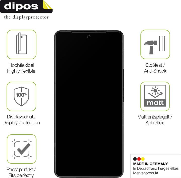 Actual product image Dipos Full Cover Screen Protector Matte (1 Piece, ASUS ROG Phone 9 Pro)