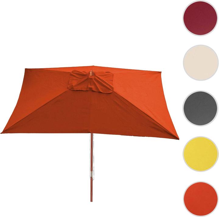 Image du produit Mendler Parasol Florida, 3x4m polyester/bois 6kg - terracotta (4 m)