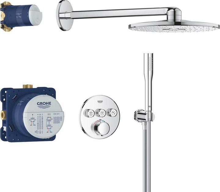 Grohe Precision SmartControl Unterputz Duschsystem mit Vitalio SmartActive 310 (2 Strahlarten) und Vitalio