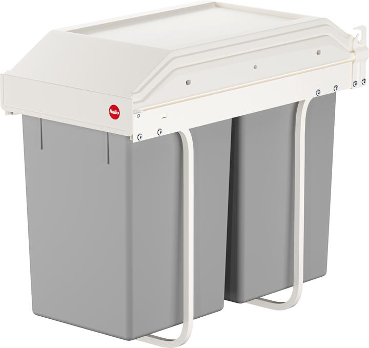 Produktbild Hailo Multi-Box duo L, Einbau-Mülleimer, 2x14 ltr (30 l)